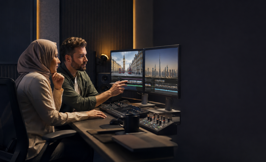 Bilingual UK and UAE creative team planning a creator-led video campaign